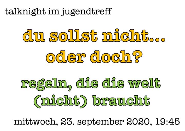 Du betrachtest gerade TALKNIGHT VOM 23. SEPTEMBER