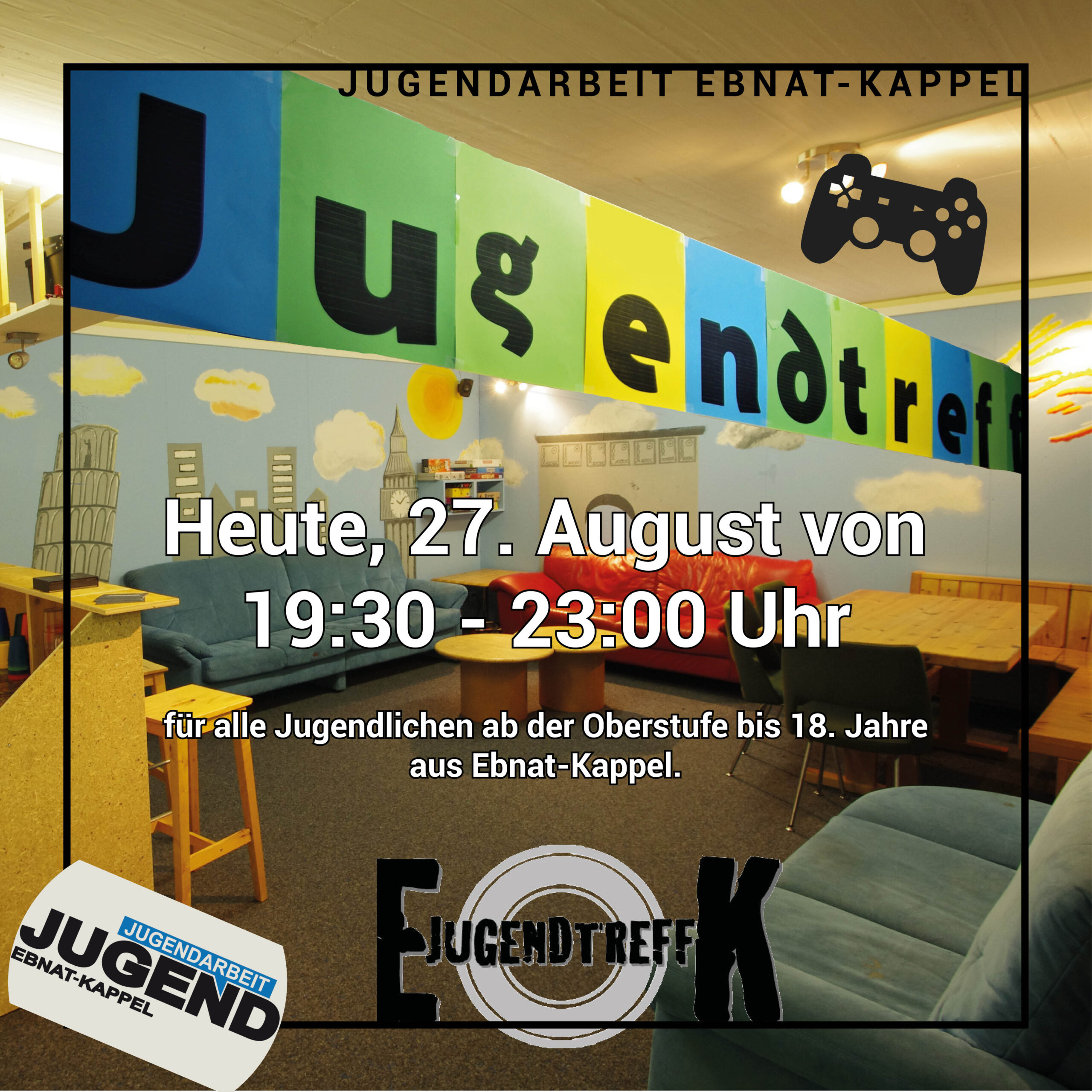 Du betrachtest gerade JUGENDTREFF VOM 27. AUGUST 2021