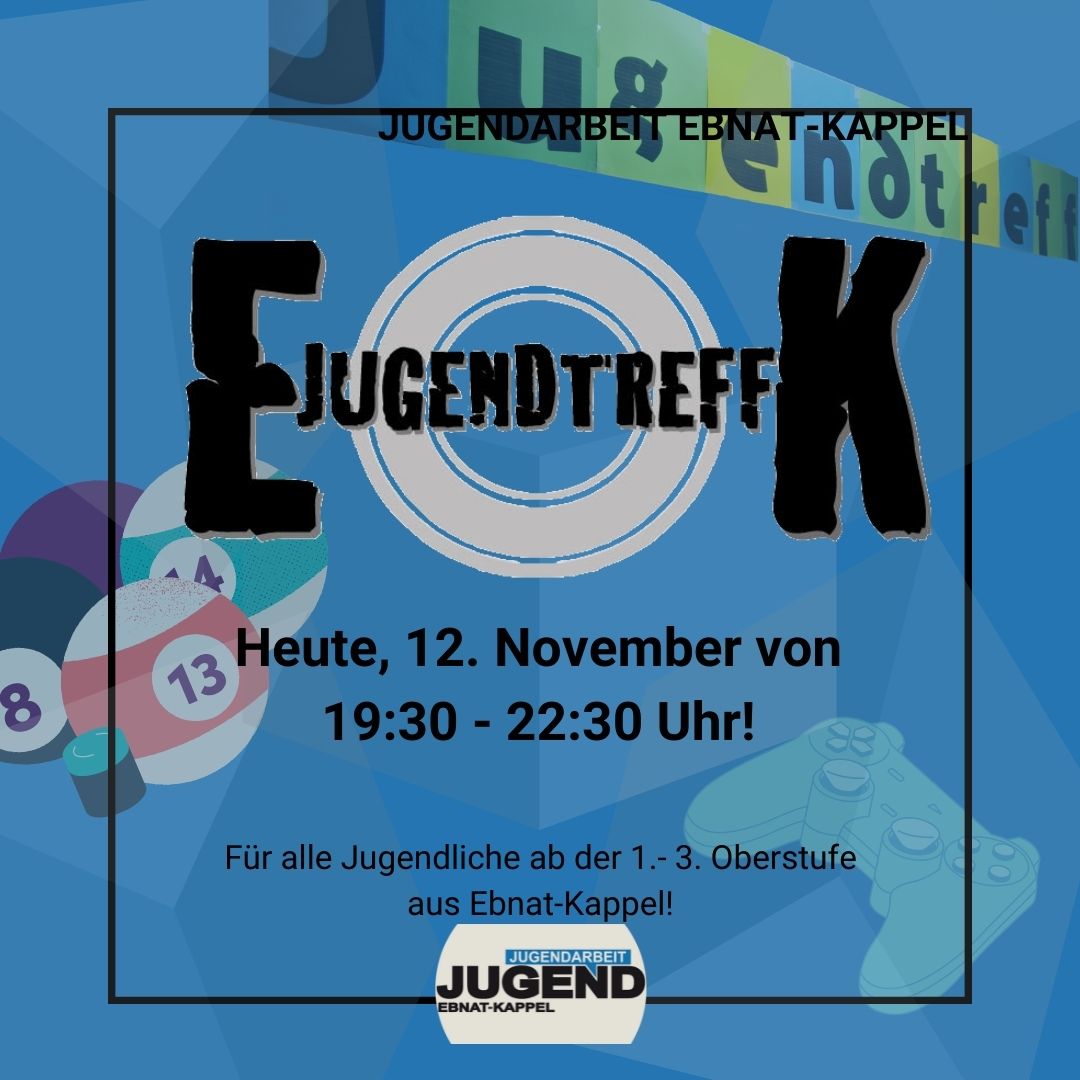 Du betrachtest gerade JUGENDTREFF VOM 12. NOVEMBER 2021