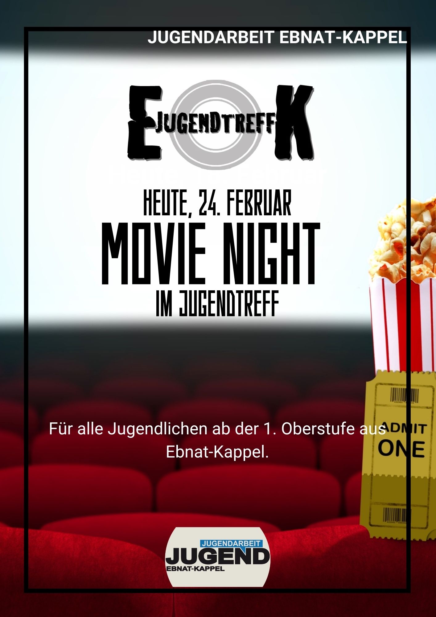 Du betrachtest gerade MOVIE NIGHT IM JUGENDTREFF