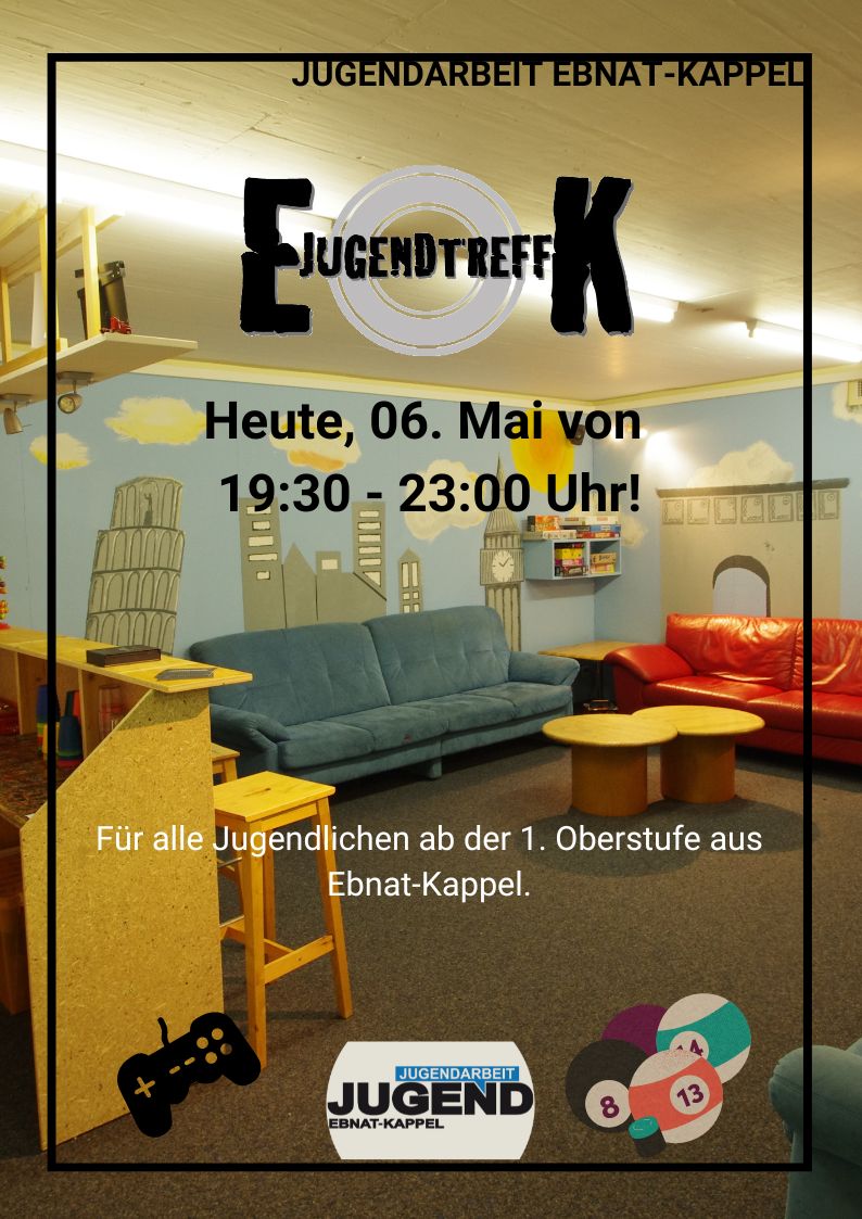 Du betrachtest gerade JUGENDTREFF VOM 6. MAI 2022
