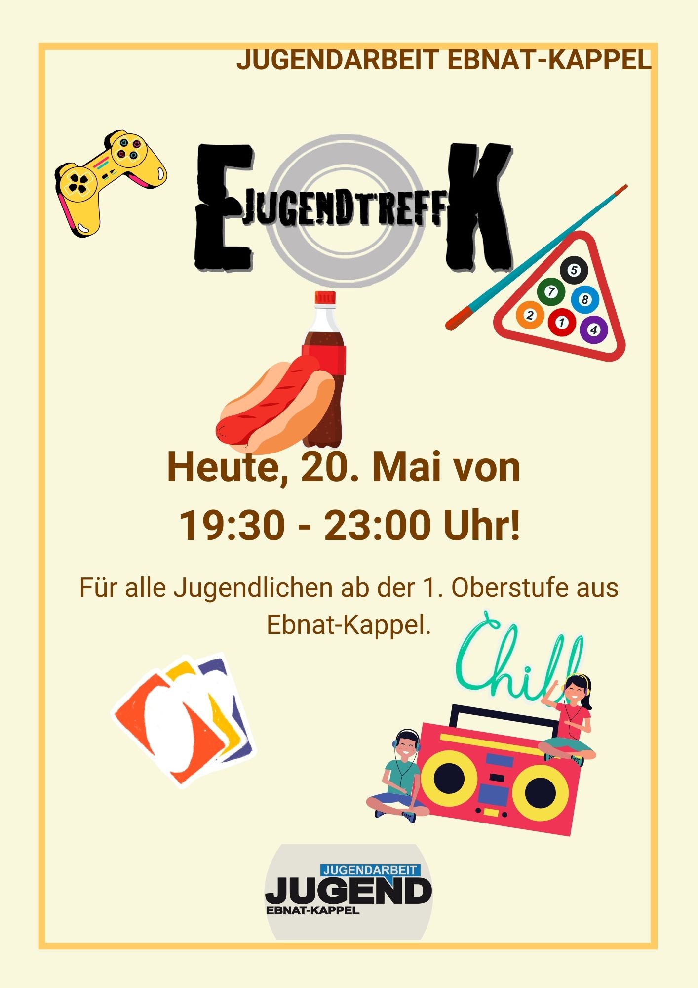 Du betrachtest gerade JUGENDTREFF VOM 20. MAI 2022