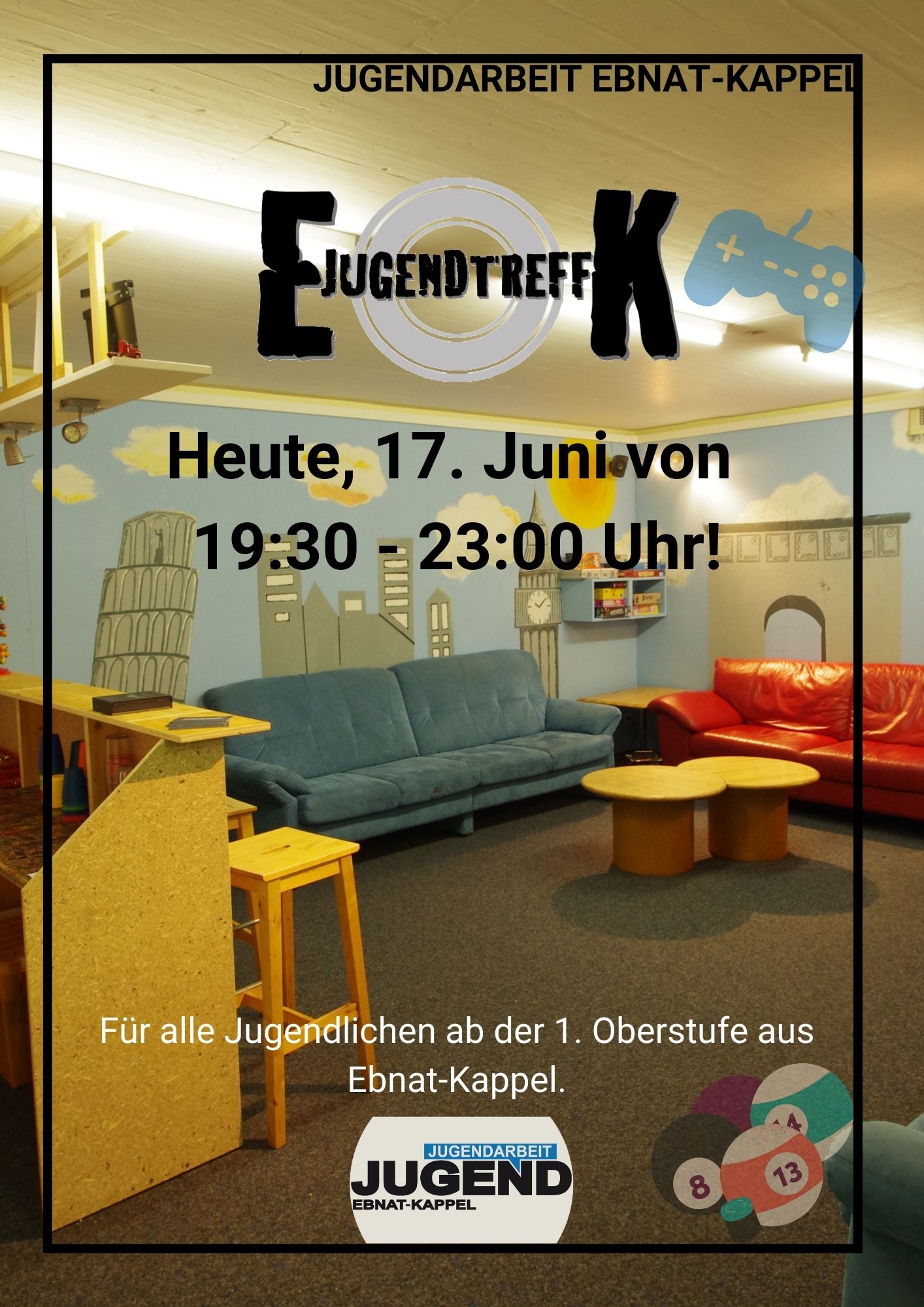 Du betrachtest gerade JUGENDTREFF VOM 17. JUNI 2022
