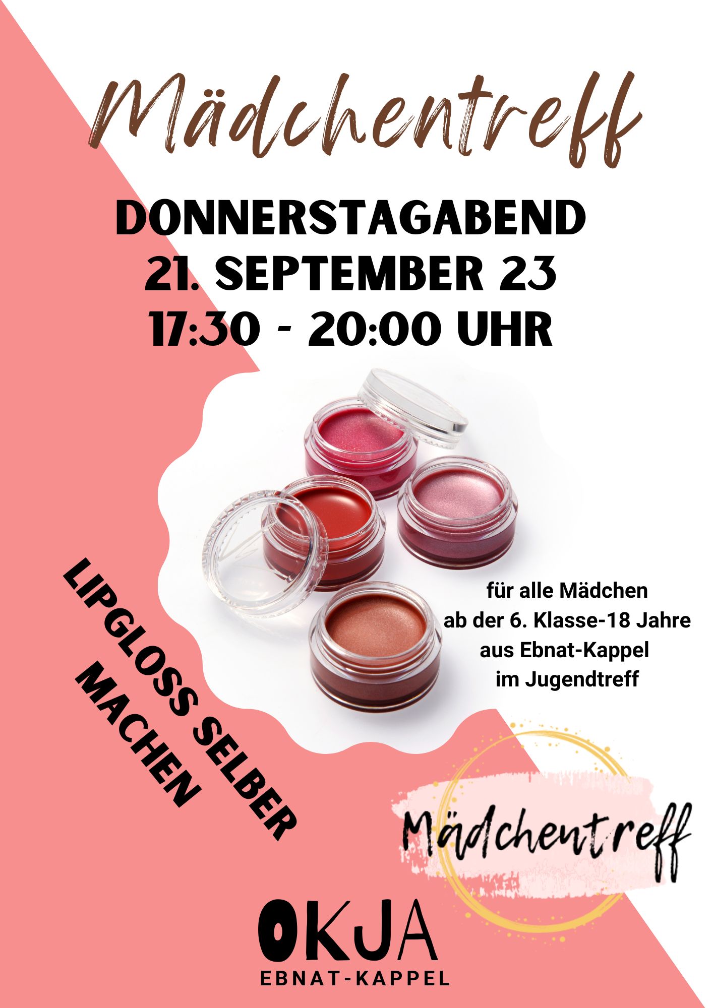Mehr über den Artikel erfahren Mädchentreff vom 21. September 2023