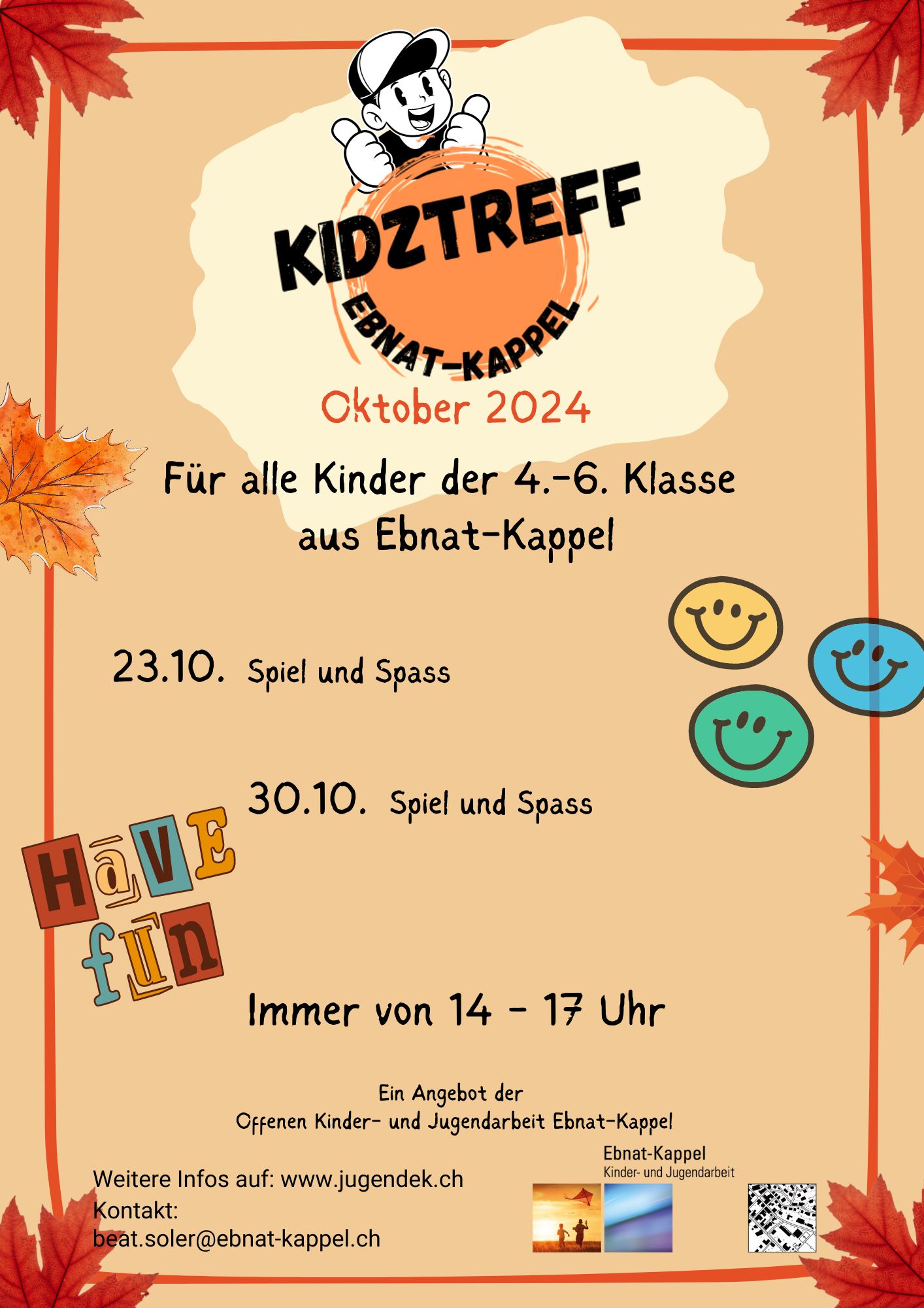 Mehr über den Artikel erfahren Programm Kidztreff Oktober 2024