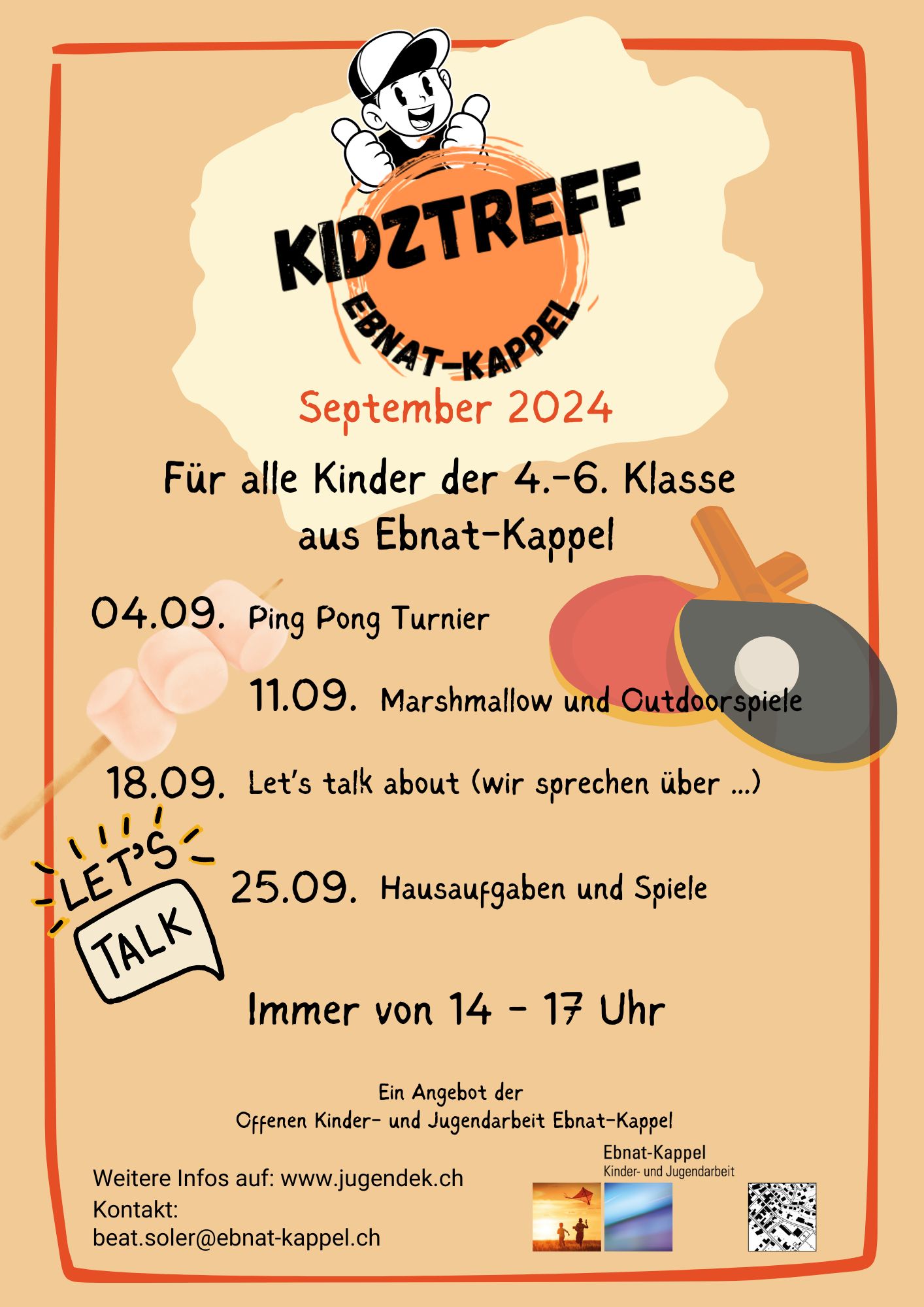 Mehr über den Artikel erfahren Programm Kidztreff September 2024
