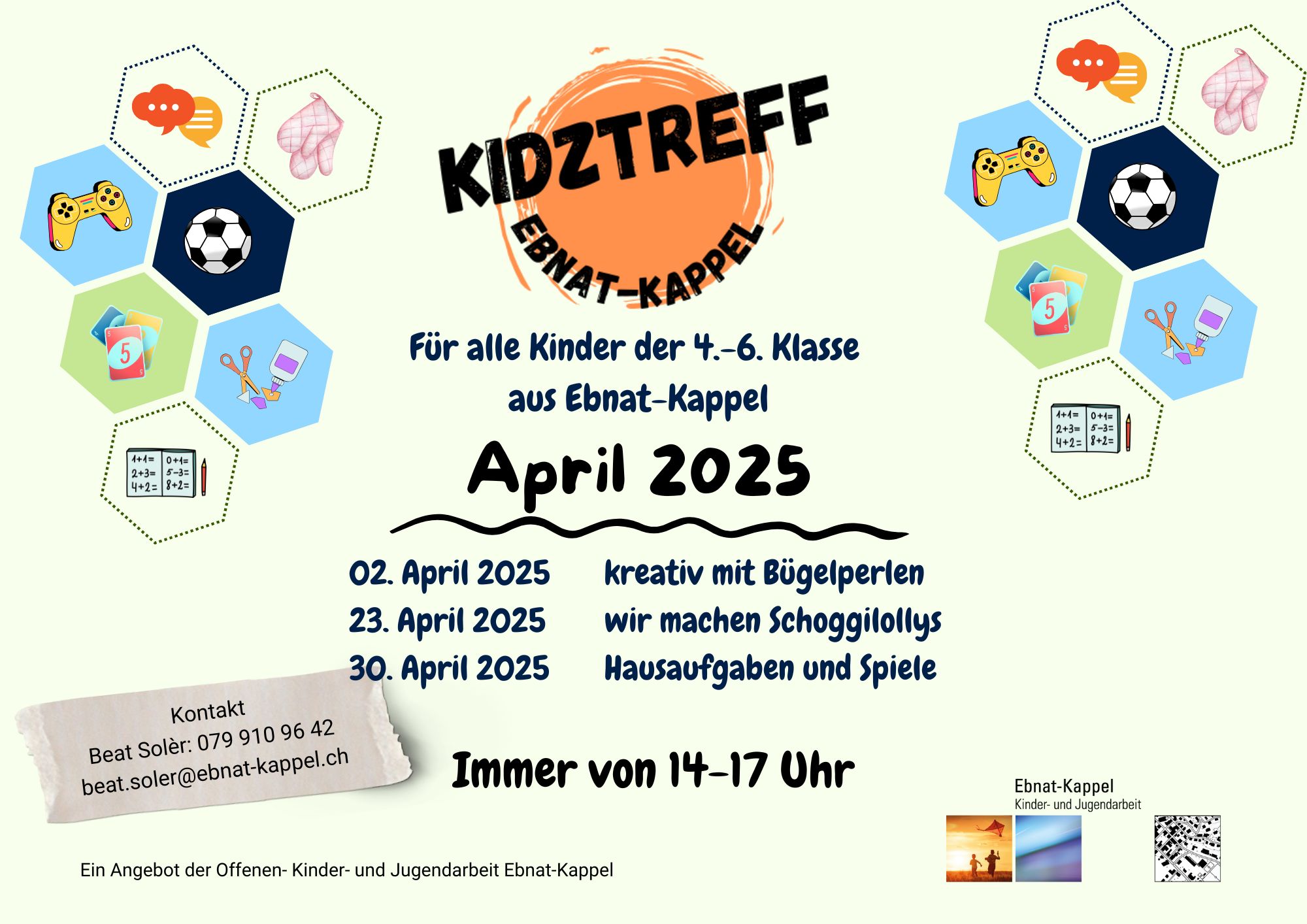 Mehr &uuml;ber den Artikel erfahren Programm Kidztreff April 2025