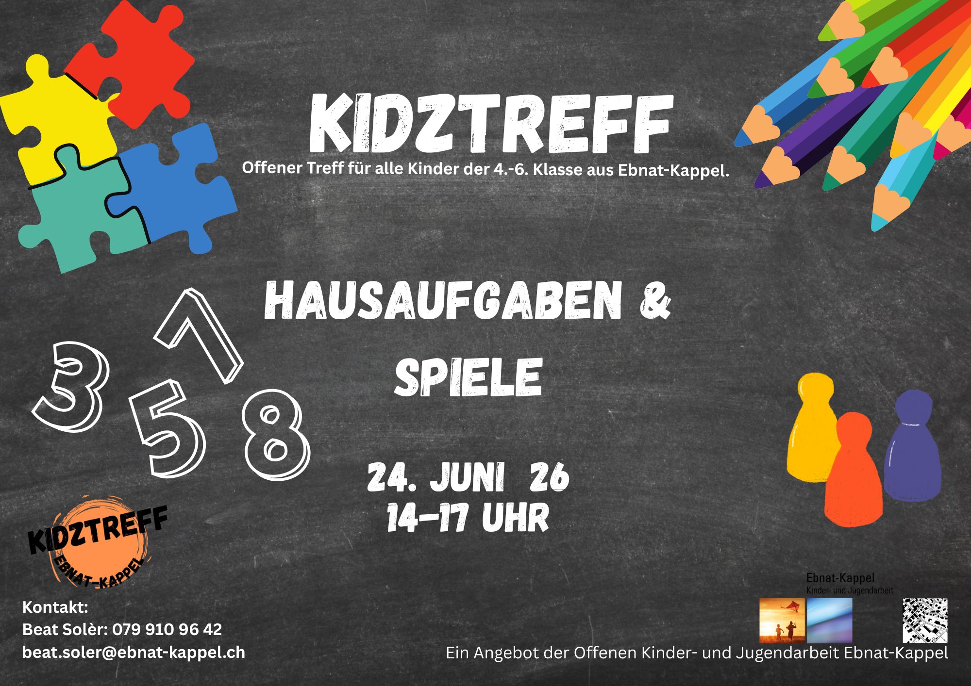 Mehr über den Artikel erfahren Kidztreff vom 24. Juni 2026