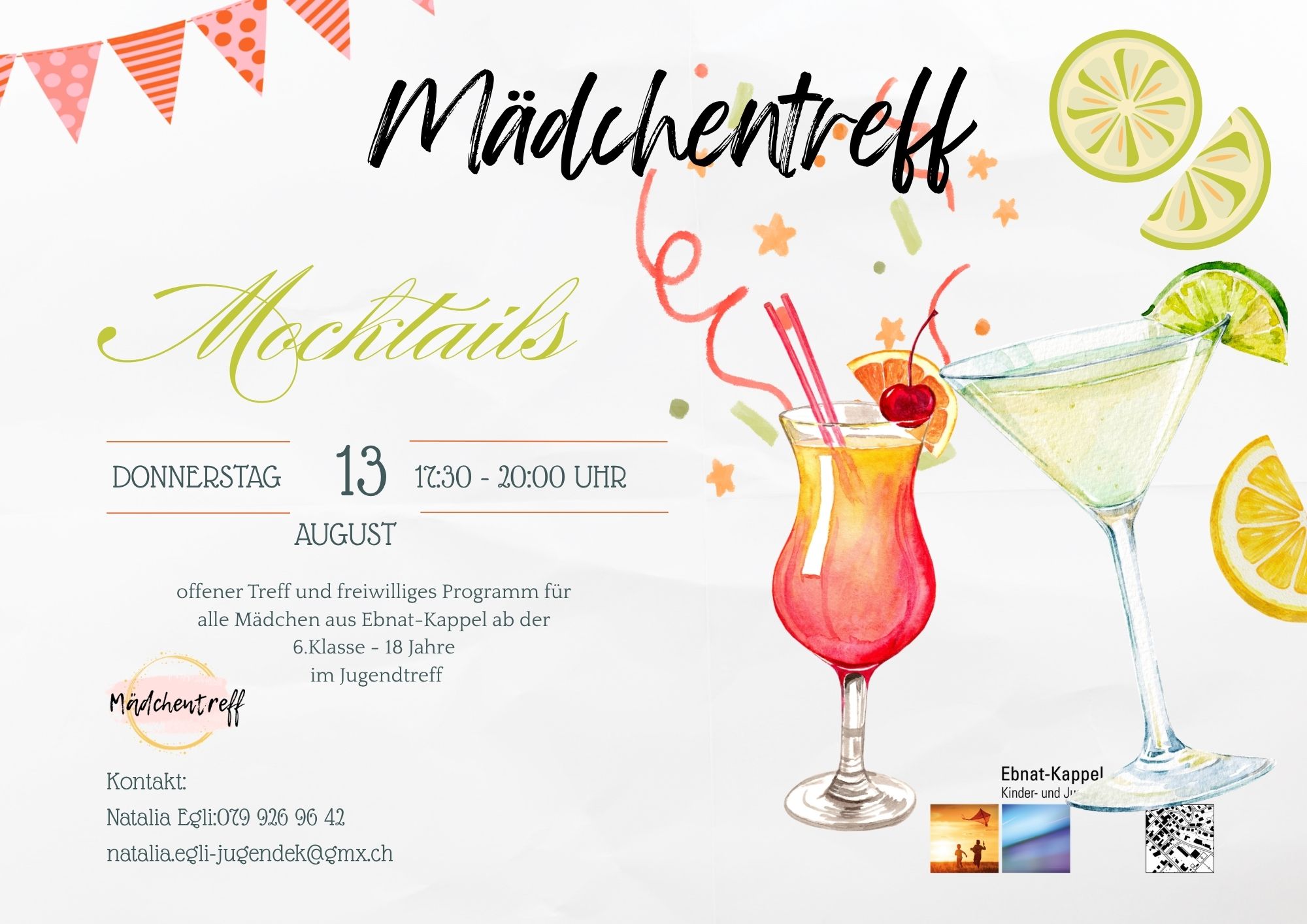 Mehr &uuml;ber den Artikel erfahren M&auml;dchentreff vom 13. August 2026