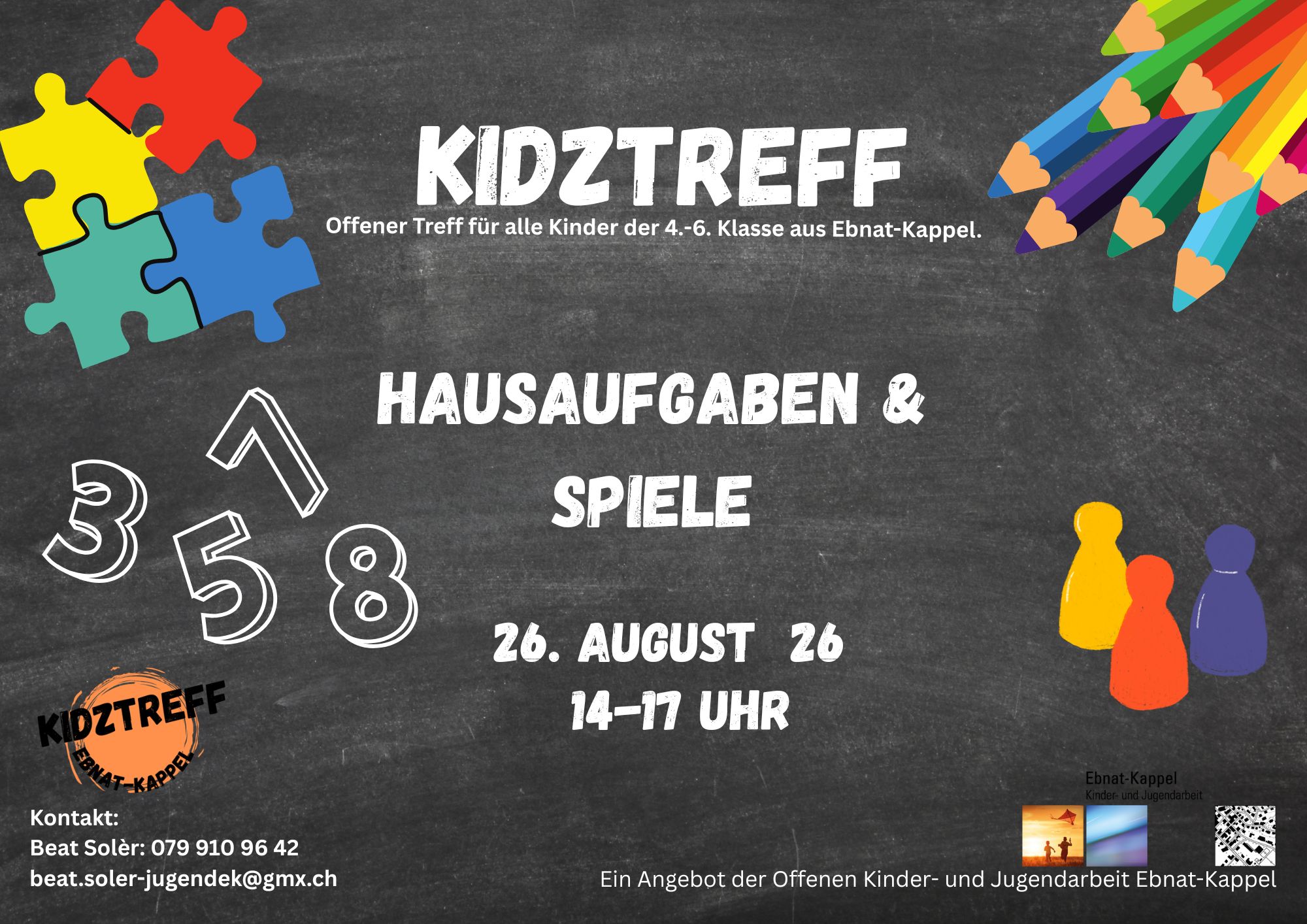 Mehr über den Artikel erfahren Kidztreff vom 26. August 2026