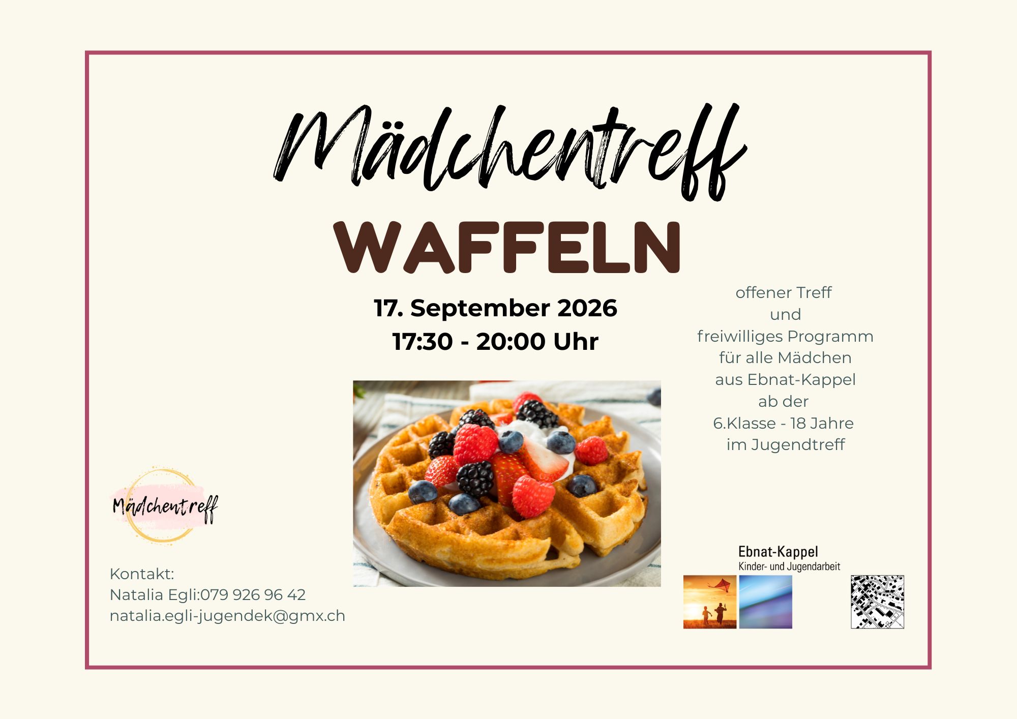 Du betrachtest gerade Mädchentreff vom 17. September